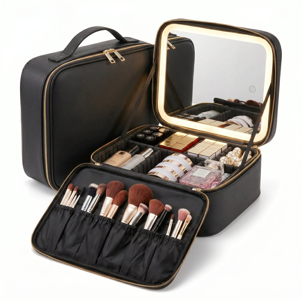 Trousse de maquillage + Miroir LED